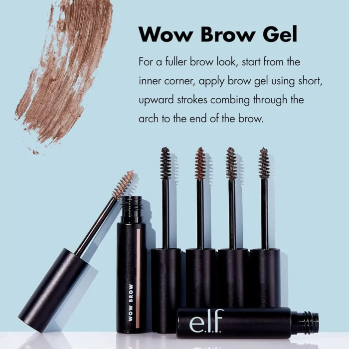 Elf Wow Brow Gel Volumizing Brow Gel Brunette - Image 2