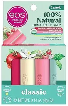 EOS CLASSIC 4PK LIP BALM 0.56Oz.