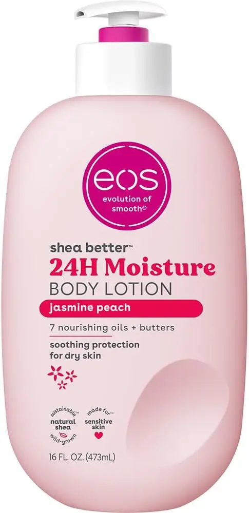 EOS Shea Better Body Lotion 16oz Jasmine Peach