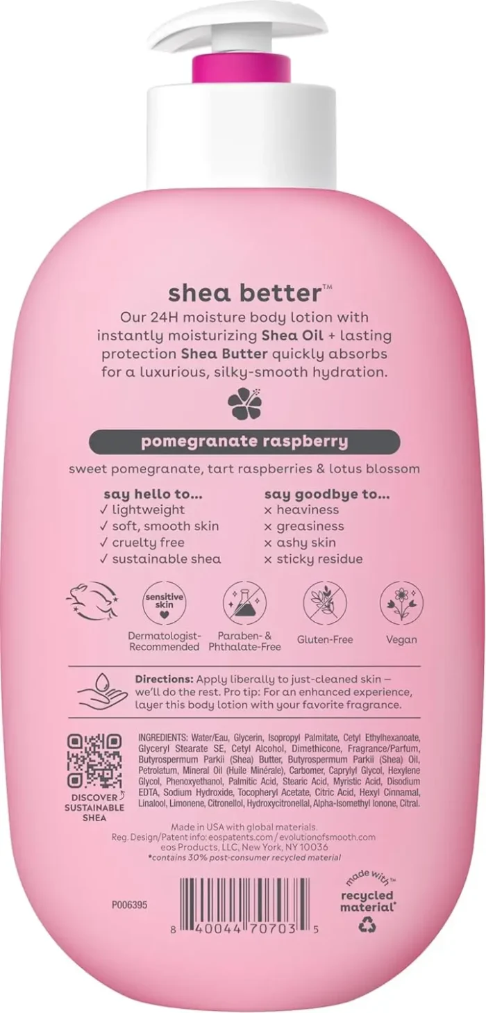 EOS Shea Better Body Lotion 16oz Pomegranate Raspberry - Image 10