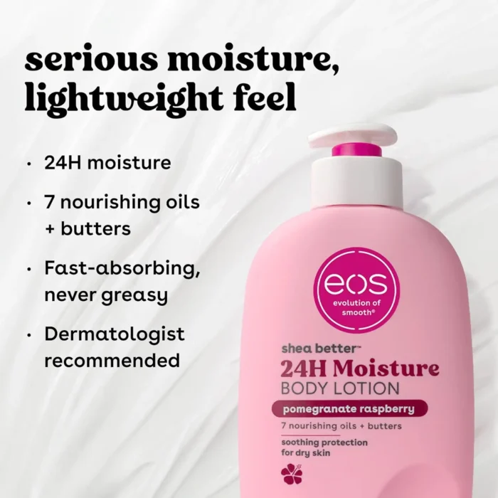 EOS Shea Better Body Lotion 16oz Pomegranate Raspberry - Image 5