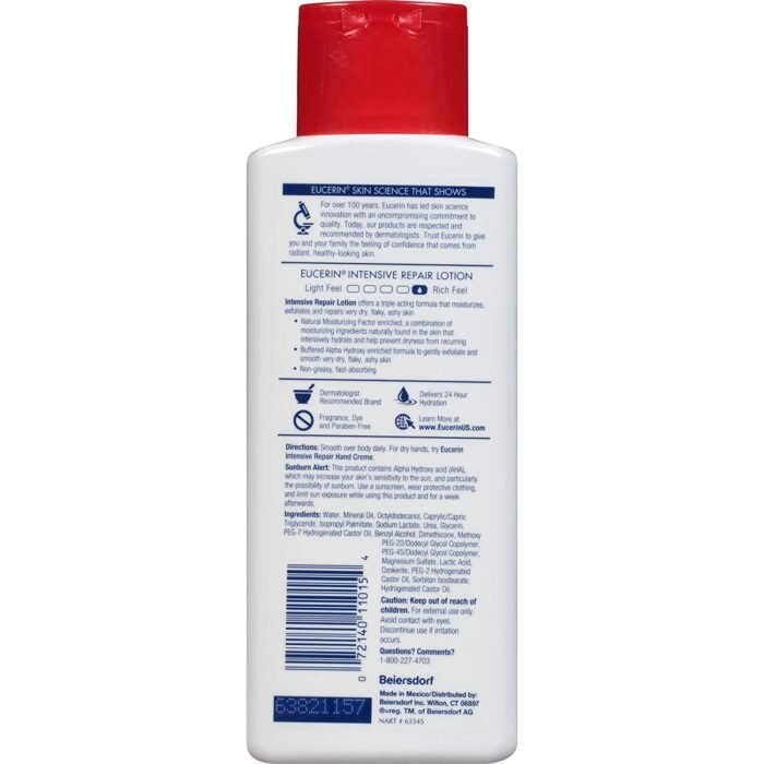 Eucerin Repair Lotion Intensive Repair Very Dry Skin Lotion - 8.4 oz. - Image 8