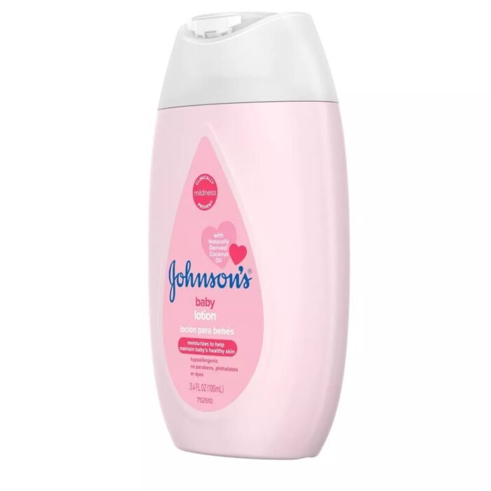 Johnson's Moisturizing Mild Pink Baby Body Lotion, Coconut Oil for Delicate Skin, Hypoallergenic - 3.4 fl oz - Image 4