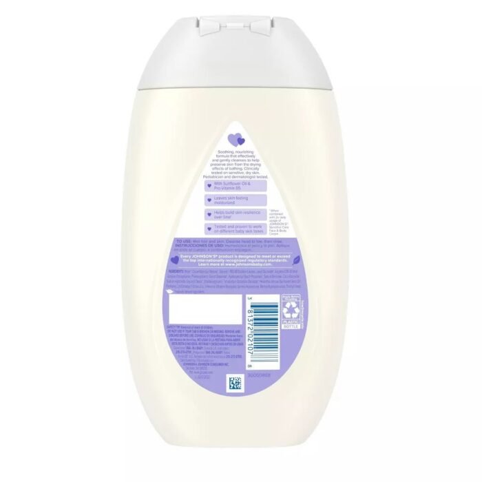 ⁦Johnson's Sensitive Care Baby 2-in-1 Body Wash & Shampoo - Lightly Scented - 13.5 fl oz⁩ - الصورة ⁦2⁩
