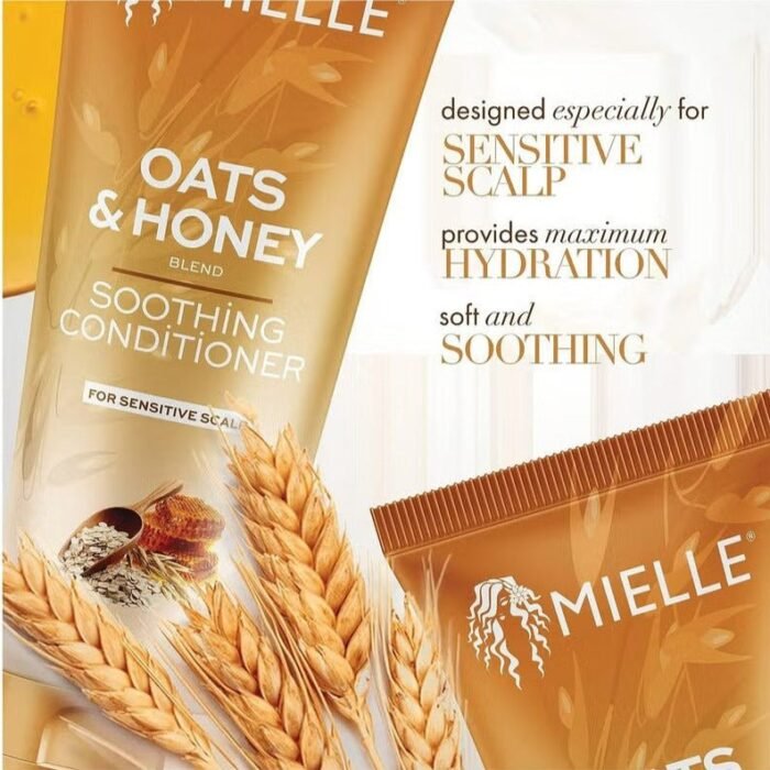⁦MIELLE ORGANICS - OATS & HONEY SOOTHING CONDITIONER-8 OZ⁩ - الصورة ⁦2⁩