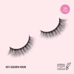 Moira 3D Effect Bionic Vegan Faux Mink Lashes (001, Golden Hour)