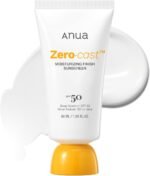 Anua Zero-Cast Moisturizing Finish Sunscreen,SPF 50, Glow Natural Sunscreen,No White cast, Hyaluronic Acid, Niacinamide sun block for face,Oil-Free, Oxybenzone free, Travel Essential (50ml/1.69fl.oz)