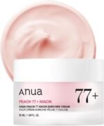 Anua Peach Niacinamide Cream, Face Moisturizer for Dry Skin with Vitamin B12, Collagen, Ceramide, Panthenol, Korean Skin Care for Glass Skin (50ml, 1.69 fl.oz.)