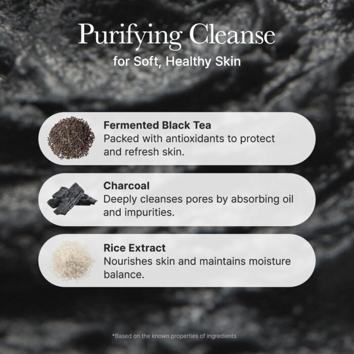 ⁦Arencia Black Tea Rice Mochi Face Cleanser, Deep-Cleansing, Pore Care, Sebum Control, Oily Skin 120g (4.23 oz)⁩ - الصورة ⁦5⁩