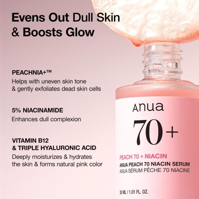 Anua PDRN Hyaluronic Acid Capsule 100 Serum, Radiant Face Serum, Hyaluronic Acid, Hydration, Moisture Plumping effect, Natural color, Fragrance free, Korean Skincare, 30ml / 1.01 fl. oz (Peach) - Image 4