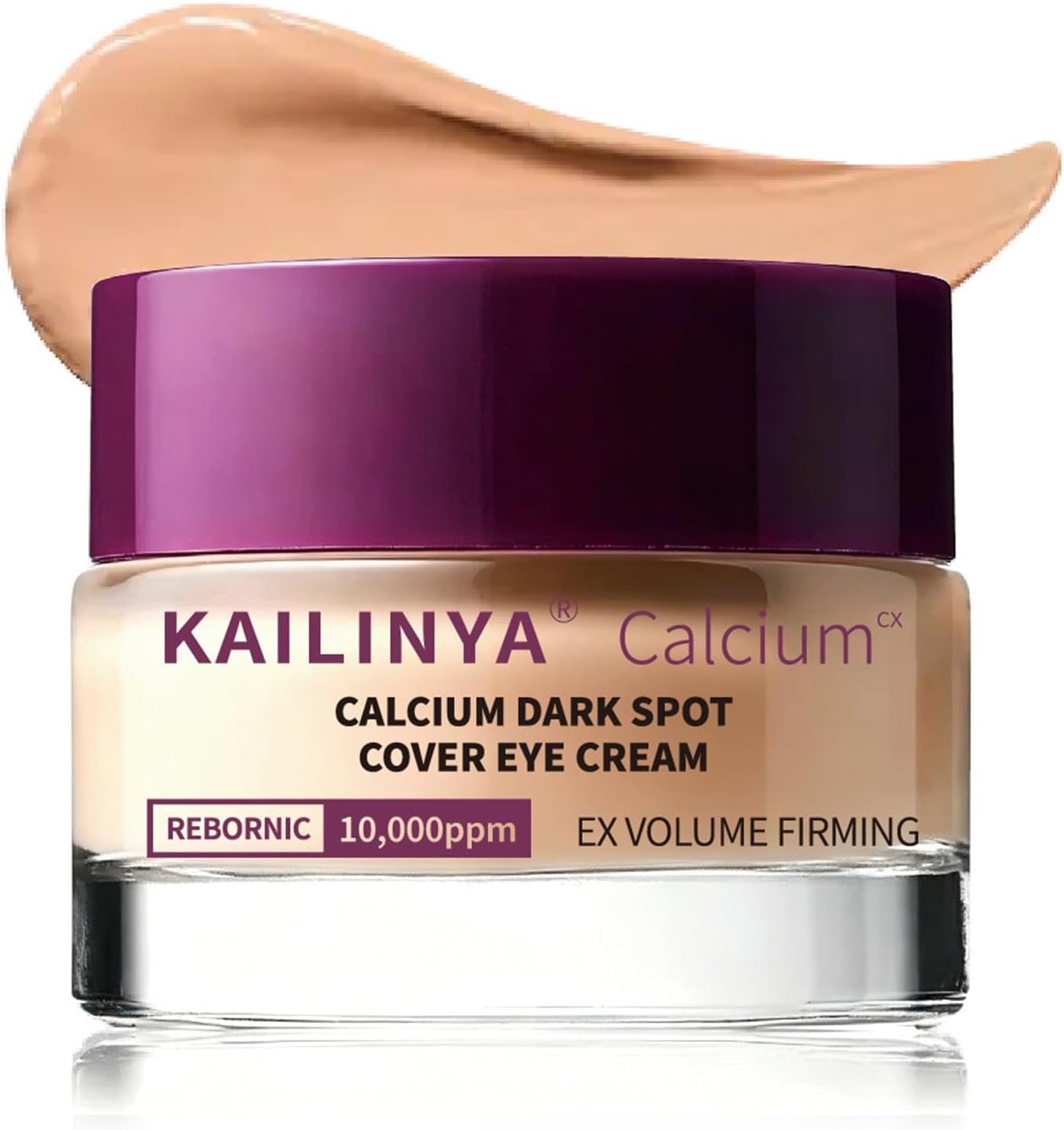 61eCtXw3sFL._AC_SL1500_-1 Calcium Dark Spot Eye Cream for Dark Circles and Puffiness, Niacinamide & Hydrolyzed Elastin Under Eye Cream, Firming Care for Tired Sagging Skin, Unscented, 15g - الصورة 1