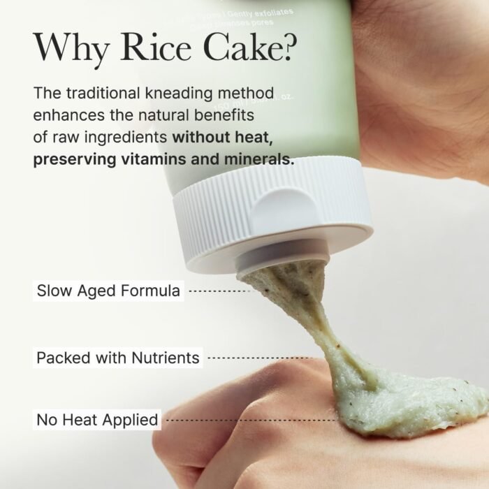 ⁦ARENCIA Salicylic Acid, Green Tea + LHA Deep Pore Rice Cake Cleanser – Deep Pore Cleansing, Acne Face Wash, Blackhead Remover, 5.07 fl oz⁩ - الصورة ⁦7⁩
