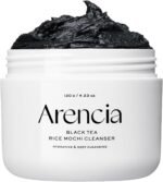 Arencia Black Tea Rice Mochi Face Cleanser, Deep-Cleansing, Pore Care, Sebum Control, Oily Skin 120g (4.23 oz)