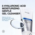 ANUA Moisturizing Gentle Gel Cleanser, for daily hydrating foaming gel face wash, exfoliating with Hyaluronic Acid+Squalane, cleanser for combination skin, Korean Skincare (150ml/5.07fl oz.) - Image 2