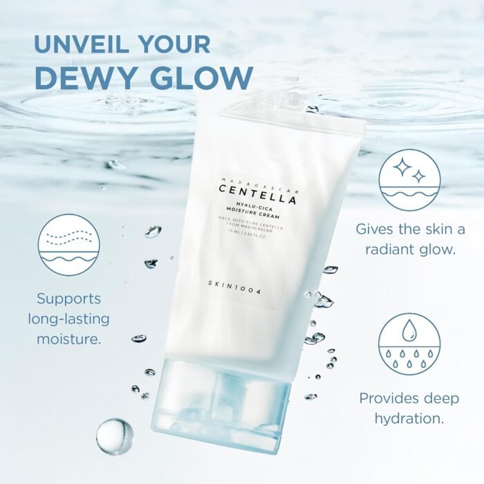 ⁦SKIN1004 Madagascar Centella Hyalu-Cica Moisture Cream 75ml⁩ - الصورة ⁦5⁩