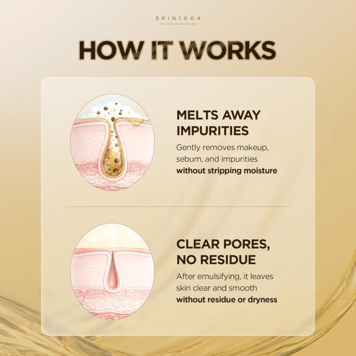 ⁦SKIN1004 Madagascar Centella Light Cleansing Oil, 200ml | Deep Cleansing | Gentle and Non-Irritating Formula | Removes Makeup and Impurities | Moisturizes Skin | Gentle Oil Cleanser for Deep Cleansing, Daily Makeup Remover, Facial Cleanser with Madagascar Centella, Korean Skin Care⁩ - الصورة ⁦5⁩