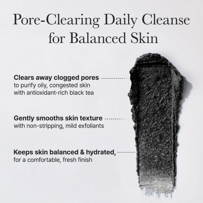 ⁦Arencia Black Tea Rice Mochi Face Cleanser, Deep-Cleansing, Pore Care, Sebum Control, Oily Skin 120g (4.23 oz)⁩ - الصورة ⁦4⁩