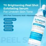 Dr.Melaxin Peel Shot Exfoliating Tx Serum 80 ml 99% Pure Tranexamic Acid & Niacinamide Aha Pha Brightening 2.71 Fl Oz (Pack of 1) Black - الصورة 2