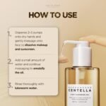 ⁦SKIN1004 Madagascar Centella Light Cleansing Oil, 200ml | Deep Cleansing | Gentle and Non-Irritating Formula | Removes Makeup and Impurities | Moisturizes Skin | Gentle Oil Cleanser for Deep Cleansing, Daily Makeup Remover, Facial Cleanser with Madagascar Centella, Korean Skin Care⁩ - الصورة ⁦7⁩