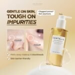 ⁦SKIN1004 Madagascar Centella Light Cleansing Oil, 200ml | Deep Cleansing | Gentle and Non-Irritating Formula | Removes Makeup and Impurities | Moisturizes Skin | Gentle Oil Cleanser for Deep Cleansing, Daily Makeup Remover, Facial Cleanser with Madagascar Centella, Korean Skin Care⁩ - الصورة ⁦3⁩