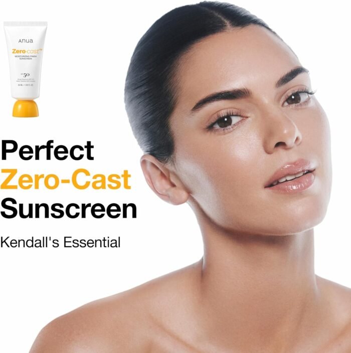 Anua Zero-Cast Moisturizing Finish Sunscreen,SPF 50, Glow Natural Sunscreen,No White cast, Hyaluronic Acid, Niacinamide sun block for face,Oil-Free, Oxybenzone free, Travel Essential (50ml/1.69fl.oz) - Image 2