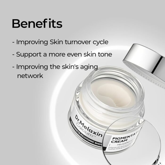 ⁦Dr.Melaxin Picotonic Shot Calcium Cream with Calcium, Intensive Brightening Cream for Even Skin Tone & Skin Clarity, Korean Skincare for Density Care, 0.88 oz⁩ - الصورة ⁦5⁩