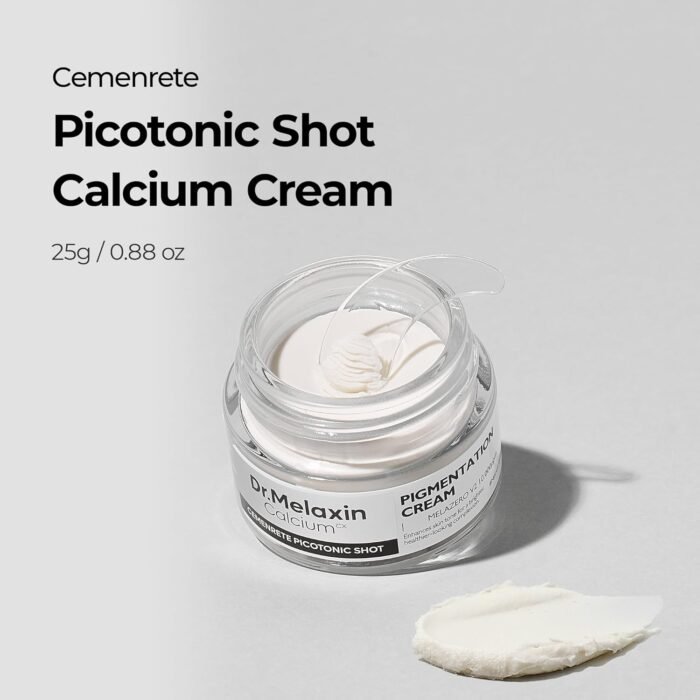 ⁦Dr.Melaxin Picotonic Shot Calcium Cream with Calcium, Intensive Brightening Cream for Even Skin Tone & Skin Clarity, Korean Skincare for Density Care, 0.88 oz⁩ - الصورة ⁦2⁩
