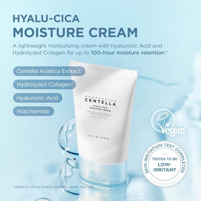 ⁦SKIN1004 Madagascar Centella Hyalu-Cica Moisture Cream 75ml⁩ - الصورة ⁦2⁩
