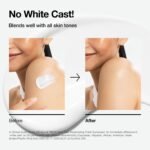 Anua Zero-Cast Moisturizing Finish Sunscreen,SPF 50, Glow Natural Sunscreen,No White cast, Hyaluronic Acid, Niacinamide sun block for face,Oil-Free, Oxybenzone free, Travel Essential (50ml/1.69fl.oz) - Image 5