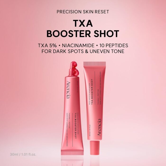 ⁦Arencia TXA Booster Shot Serum with 5% Tranexamic Acid & Peptides, Skin Tone Balancing & Hydration Support, Lightweight Daily Skincare, 30 mL / 1.01 fl. oz.⁩ - الصورة ⁦2⁩