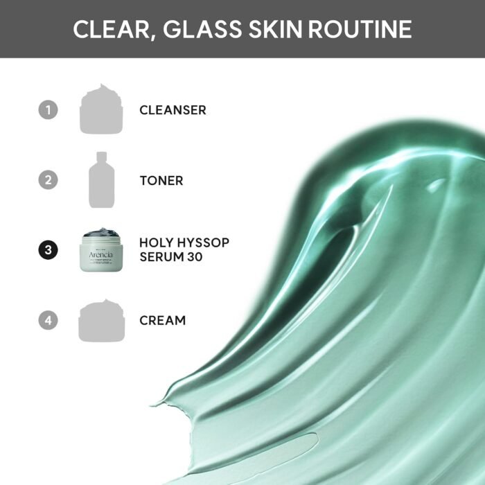 Glow Hyssop Overnight Face Mask Serum - hydrating & Anti-Aging Serum for younger looking Korean Glass Skin, 30% Vitamin A, C, E, 10% Niacinamide, Peptide - Image 8