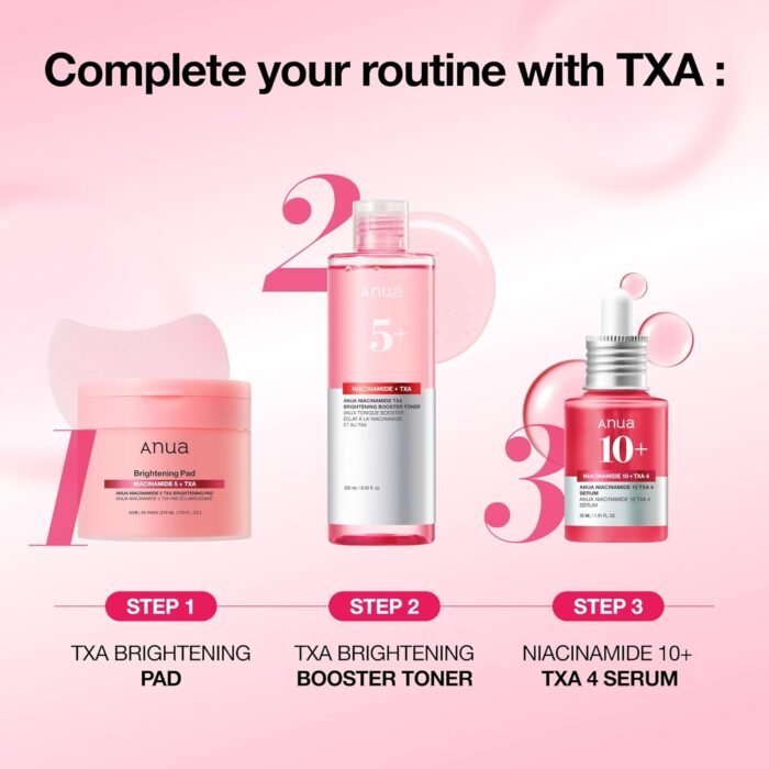 ⁦ANUA 10% Niacinamide+ 4% TXA Serum, Ceramide, Hyaluronic Acid, Tranexamic Acid, Vitamin B12 Natural color, Korean Glass Skin, Fragrance-Free, Dark Spot Serum, Korean Skincare, 30ml /1.01 fl.oz.⁩ - الصورة ⁦8⁩