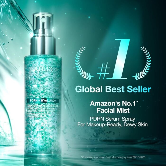 Anua PDRN Collagen Glow Facial Serum Spray, Hydrating Face Mist, Hyaluronic Acid, Dewy Glass Finish, All Skin Types, Instant Plumping Hydration, Firming Care, Korean SkinCare, 100 ml, 3.38 fl oz - Image 3