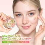⁦Dr.Melaxin Cactox Pore Dual Capsule Cream – Pore Minimizing Hydrating Face Cream with Cactus Extract, PDRN & Vegan Collagen for Firmness & Skin Repair⁩ - الصورة ⁦2⁩