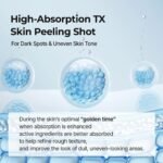 Dr.Melaxin Peel Shot Exfoliating Tx Serum 80 ml 99% Pure Tranexamic Acid & Niacinamide Aha Pha Brightening 2.71 Fl Oz (Pack of 1) Black - الصورة 8