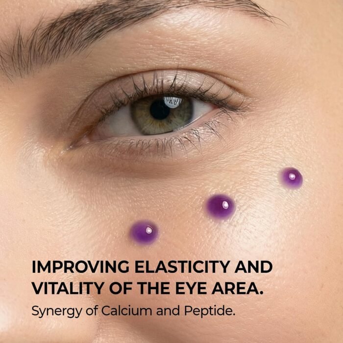 ⁦Dr.Melaxin Calcium Bonding Eye Cream with Peptides and Hyaluronic Acid Against Wrinkles, Dark Circles and Puffy Eyes, 0.51 fl oz (Pack of 1)⁩ - الصورة ⁦2⁩