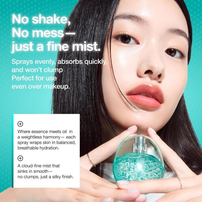 ANUA PDRN Collagen Glow Facial Serum Spray, Hydrating Face Mist, Hyaluronic Acid, Dewy Glass Finish, All Skin Types, Instant Plumping Hydration, Firming Care, Korean Skincare, 1.01 Fluid Ounce - Image 5